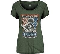 Rock Off Trade - T-shirt Jimi Hendrix 'Electric Ladyland' Vert M Femme - Import