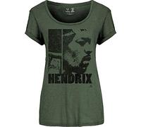 Jimi Hendrix - T-Shirt # M Green Femmina # Let Me Live [Import]