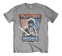 Rocks Off – T-shirt Jimi Hendrix Electric Ladyland Taille M Gris Unisexe – Import