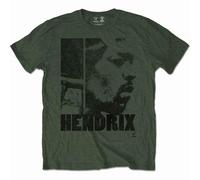 Rocks Off – T-shirt Jimi Hendrix 'Let Me Live' Unisexe Vert Taille S – Import