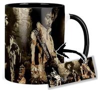 Jimi Hendrix Tasse Ceramique Intérieure et Poignée Noire Mug
