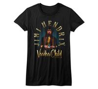 Jimi Hendrix Voodoo Child Women's Fitted T Shirt Rock Music BlackX-Large
