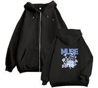 JIMIN MUSE Sweat À Capuche Zippé, PARK JIMIN SOLO Album K-pop Support Unisexe Cardigan Sweatshirt Top(Black-thin,XXL)