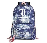 jiminhope Anime Death Note sac à dos ordinateur sac Lawliet L sac à dos lumière Yagami Kira sac à dos cartable sac d'école Ryuk sac à dos pour unisexe
