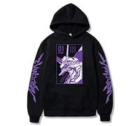 jiminhope Anime EVA Ayanami Rei Eva 01 Pull à Capuche EVA Ayanami Rei Eva 01 Sweat à Capuche Rei Shinji Asuka pour Les Fans de EVA Ayanami Rei
