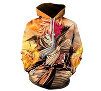 jiminhope Anime Fairy Tail Sweat à Capuche End Natsu Sweatshirt Gray Fullbuster Pull Erza Jellal Cosplay Sweat à Capuche à Manches Longues