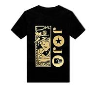 jiminhope Anime JoJo's Bizarre Adventure T-Shirt Joutarou Kuujou Chemisier à Manches Courtes imprimé 3D Top Ample à col Rond