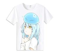 jiminhope Anime That Time I Got Reincarnated as a Slime T-Shirt Manches Courtes été Rimuru Tempest T-Shirt Rimuru benimaru T-Shirt