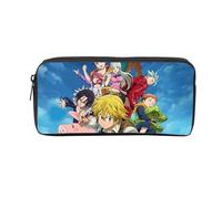 jiminhope Anime The Seven Deadly Sins Trousse Garçons Filles Etudiants Cartoon Meliodas Sac à Crayons Teenager Zipper Handbag Women Cosmetic Case Makeup Bag