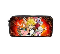 jiminhope Anime The Seven Deadly Sins Trousse Garçons Filles Etudiants Cartoon Meliodas Sac à Crayons Teenager Zipper Handbag Women Cosmetic Case Makeup Bag