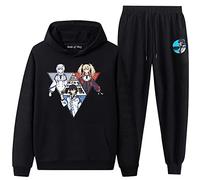 jiminhope Anime Unisex Misfit of Demon King Academy Ensemble de survêtements Anos Voldigoad 2 pièces Pantalon de Jogging Anos Voldigoad Sweat Suit et Sweatpants