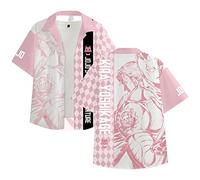 jiminhope Chemise Croisée Anime JoJo's Bizarre Adventure Chemise à Manches Courtes Giorno Giovanna Imprimé T-Shirt de Dio Brando Chemise Hawaïenne JoJo
