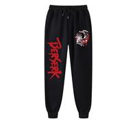 jiminhope Hommes Femmes Pantalons de survêtement Berserk Pantalon de Jogging à Taille élastique et à Cordon Coulissant Pantalon de Harem Pantalon Berserk Guts Pantalon