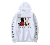 jiminhope Ombres Maison à Capuche Anime Manga Harajuku Imprimer à Manches Longues à Capuche Pull Sweat pour Hommes Femmes