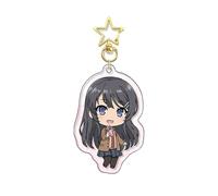 jiminhope Rascal Does Not Dream of Bunny Girl Senpai Keychain Anime Character Bunny Girl Senpai Pendant Mai Sakurajima Keyings Rio Futaba Keychain Tomoe Koga Pendentif