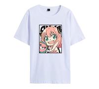 jiminhope Spy x Family t-Shirt à Manches Courtes été t-Shirt Japonais Anime Anya faussaire Mignon imprimé t-Shirt Haut
