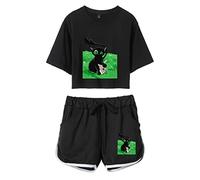 jiminhope Suzume no Tojimari Ensemble Short Femme Ensemble Top Suit Short Deux Pièces Iwado Suzume Daijin Ensemble Basique Top & Short Imprimé Femme