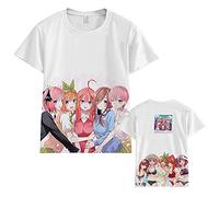 jiminhope Unisexe T-Shirt The Quintessential Quintuplets Anime Harajuku à Manches Courtes Nakano Ichika Nino Miku Yotsuba Itsuki T-Shirts imprimés