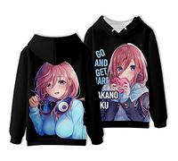jiminhope Unisexe The Quintessential Quintuplets À Capuche Anime Harajuku À Manches Longues Nakano Ichika Nino Miku Yotsuba Itsuki Sweat Imprimé