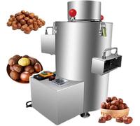 JIMINHUIXIN 550W Machine À Éplucher Les Châtaignes, 220V Professionnelle Éplucheuse De Châtaignes en Acier Inoxydable, Éplucheur Électrique Commercial De 200 Kg/H avec Poignée, 10/12 Lames