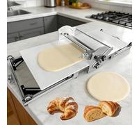 JIMINHUIXIN Feuilleteuse Électrique Pliable - Laminoir à Pâte en Acier Inoxydable, laminoir Pate feuilletée, Réglage de 2 à 30 mm - Machine à Étaler pour Croissants, Fondant et Pâtisserie Artisanale
