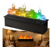 JIMINHUIXIN Humidificateur de Cheminée Électrique Décoratif à Vapeur d'eau, Cheminée Vapeur d'eau avec Flamme Réaliste, Humidificateur Encastré, Cheminées Décorative, Remplissage Automatique