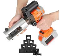 JIMINHUIXIN Sertisseuse Hydraulique Électrique Rechargeable 16-300mm², Pince à Sertir pour Câble avec 11 Matrices, pour Connecteurs Cuivre & Aluminium, Alimentée par Batterie Lithium 18V