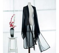 JIMINISO Fée Hanfu Manteau Adulte en Mousseline de Soie Cardigan Danse Folklorique Chinoise Chemise à Manches Longues Costume de Danse Classique Tenue de scène