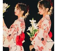 JIMINISO Kimonos pour femme - Kimono traditionnel japonais - Robe de cosplay - Geisha Yukata - Longue robe d'été - Vêtements de photographie pour femme
