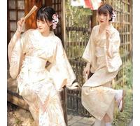 JIMINISO Kimonos pour femme - Kimono traditionnel japonais - Robe de cosplay - Geisha Yukata - Longue robe d'été - Vêtements de photographie pour femme
