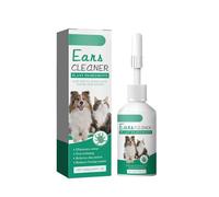 Jimklpy Nettoyant Oreille pour Chien Et Chat, Solution Liquide Douce pour Nettoyer Et Apaiser Les Oreilles, Élimine en Douceur Le Cérumen Et Les Saletés, pour des Oreilles Propres Et Fraîches
