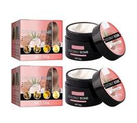 Jimkply Masque Capillaire À La Noix De Coco Lot De 2 Pièces, Effet Lissant Qui Restaure L'éclat Et La Souplesse Des Cheveux Abîmés, Nourriture Complète Des Racines Jusqu'aux Pointes