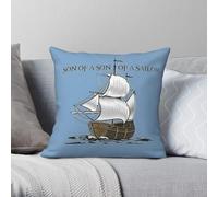 Jimmy Buffett Taie d'oreiller en polyester et lin avec fermeture éclair Motif fils d'un marin