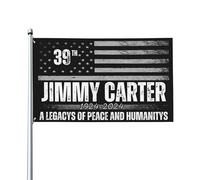 Jimmy Carter 1924-2024 États-Unis Héritage 39e président Hommage 3x5 Drapeau extérieur Panneau de jardin Bannière de jardin