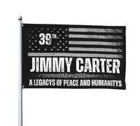 Jimmy Carter 1924-2024 États-Unis Héritage 39e président Hommage 4x6 Drapeau extérieur Panneau de jardin Bannière de jardin