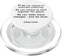 Jimmy Carter Citation Travailler Ensemble pour la Paix PopSockets PopGrip pour MagSafe