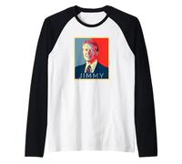 Jimmy Carter USA Portrait Ancien président Pop Art Manche Raglan