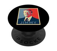 Jimmy Carter USA Portrait Ancien président Pop Art PopSockets PopGrip Adhésif