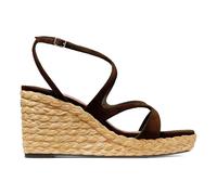 Jimmy Choo - Ayla 85 Wedge Sandal - Femme - Chaussures - Brun - Taille: 38 EU
