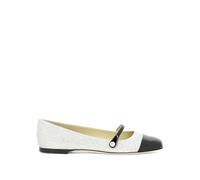 Jimmy Choo - Ballerines Plates Elisa - Femme - Chaussures - Blanc - Taille: 40 EU