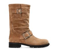 Jimmy Choo - Biker Mid Bottes - Femme - Chaussures - Brun - Taille: 38 EU