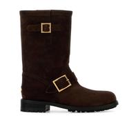 Jimmy Choo - Biker Mid - Femme - Chaussures - Brun - Taille: 37 1/2 EU