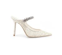 Jimmy Choo - Bing 100 Heeled Mule - Femme - Chaussures - Gris - Taille: 41 EU