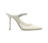 Jimmy Choo - Bing 100 Mules à Talons - Femme - Chaussures - Blanc - Taille: 38 1/2 EU
