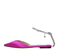 Jimmy Choo - Ballerine Slingback Saeda en Satin - Femme - Chaussures - Rose - Taille: 37 EU