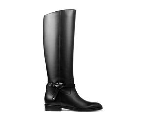 Jimmy Choo - Chaussures Plates en Cuir de Veau Noir - Femme - Chaussures - Noir - Taille: 36 EU