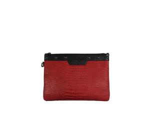 Jimmy Choo - Derek Clutch Bag - Homme - Sacs - Rouge - Taille: ONE Size