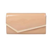 Jimmy Choo - Emmie Pat Clutch - Femme - Sacs - Beige - Taille: ONE Size