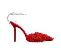 Jimmy Choo - Escarpin Saeda 100 - Femme - Chaussures - Rouge - Taille: 36 EU