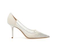 Jimmy Choo - Escarpins Love en maille cristal - Femme - Chaussures - Blanc - Taille: 41 EU